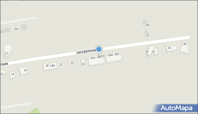 Warszawa, Jarzębinowa, 24C, mapa Warszawy