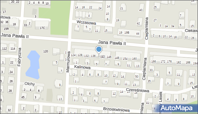 Warszawa, Jana Pawła II, 140, mapa Warszawy
