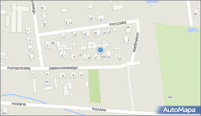 Węgrów, Jabłonowskiego Jana, kpt., 19, mapa Węgrów