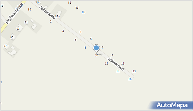 Widna Góra, Jałowcowa, 10, mapa Widna Góra