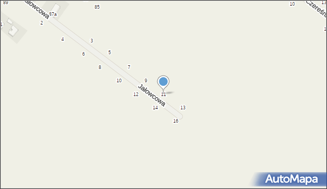 Widna Góra, Jałowcowa, 11, mapa Widna Góra