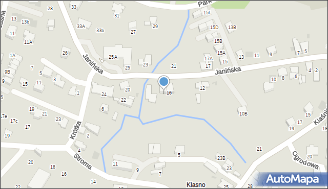 Wieliczka, Janińska, 18, mapa Wieliczka