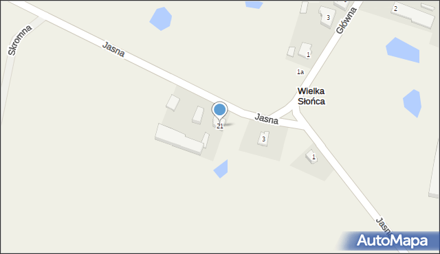 Wielka Słońca, Jasna, 21, mapa Wielka Słońca