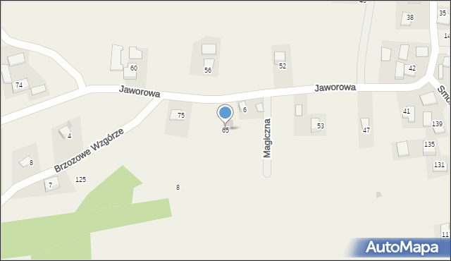 Wilczkowice, Jaworowa, 65, mapa Wilczkowice