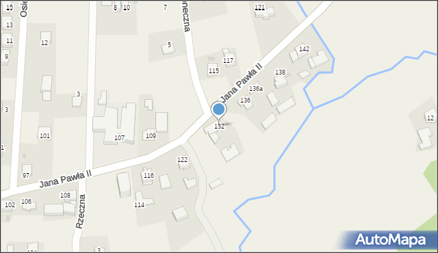 Witanowice, Jana Pawła II, 132, mapa Witanowice