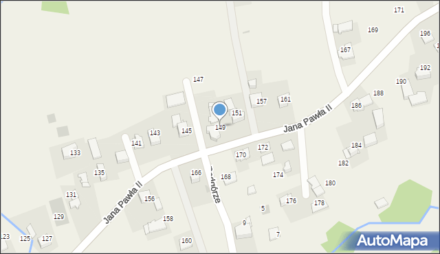 Witanowice, Jana Pawła II, 149, mapa Witanowice