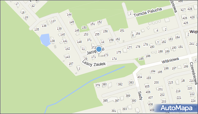 Wojnówko, Jarzębinki, 172, mapa Wojnówko