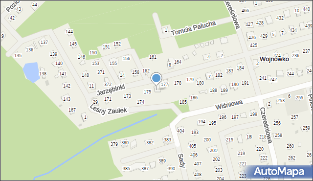 Wojnówko, Jarzębinki, 176, mapa Wojnówko