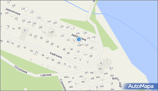 Wojnówko, Jaśminowa, 113, mapa Wojnówko