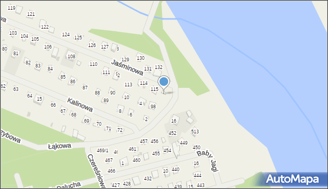 Wojnówko, Jaśminowa, 116, mapa Wojnówko