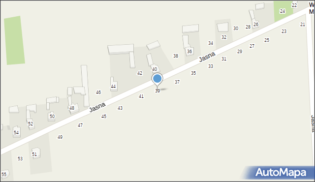 Wojsławice, Jasna, 39, mapa Wojsławice