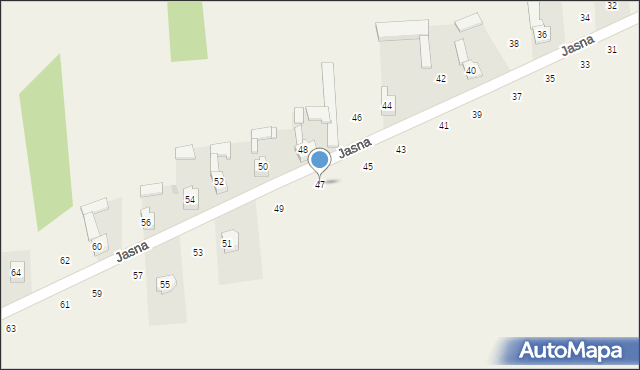 Wojsławice, Jasna, 47, mapa Wojsławice