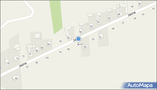 Wojsławice, Jasna, 57, mapa Wojsławice