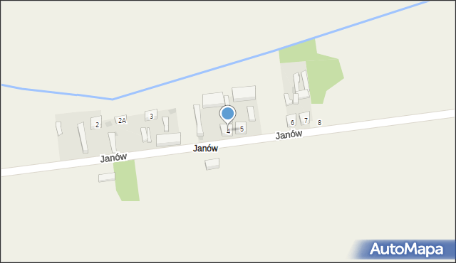 Wola Wiązowa, Janów, 4, mapa Wola Wiązowa