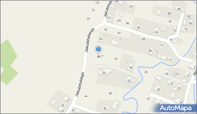 Wróblik Królewski, Jakubińskiego, ks., 56, mapa Wróblik Królewski