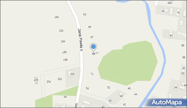 Wróblik Królewski, Jana Pawła II, 69, mapa Wróblik Królewski