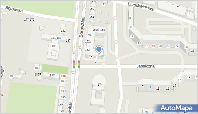 Wrocław, Jabłeczna, 2d, mapa Wrocławia