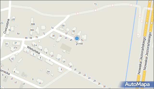 Wrocław, Jarocińska, 47, mapa Wrocławia
