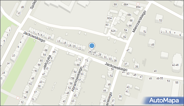 Wrocław, Jackowskiego Maksymiliana, 26, mapa Wrocławia