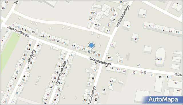 Wrocław, Jackowskiego Maksymiliana, 32, mapa Wrocławia