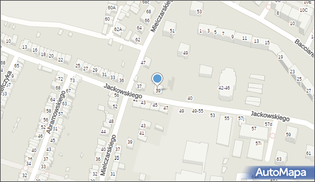 Wrocław, Jackowskiego Maksymiliana, 39, mapa Wrocławia