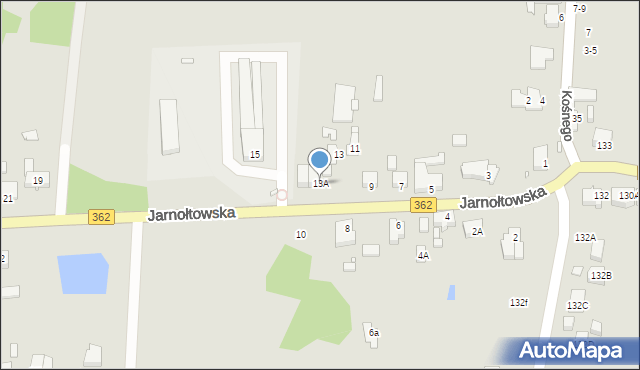 Wrocław, Jarnołtowska, 13A, mapa Wrocławia