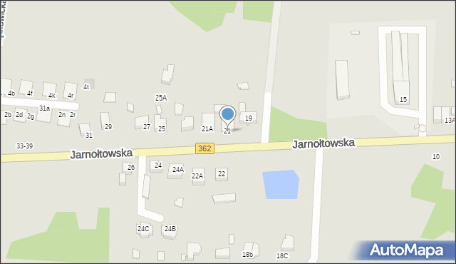 Wrocław, Jarnołtowska, 21, mapa Wrocławia