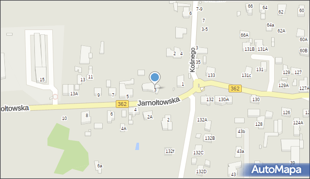 Wrocław, Jarnołtowska, 3, mapa Wrocławia