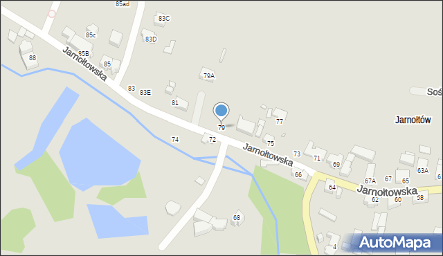 Wrocław, Jarnołtowska, 79, mapa Wrocławia