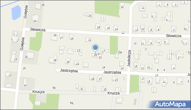 Wronowice, Jastrzębia, 22, mapa Wronowice