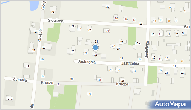 Wronowice, Jastrzębia, 24, mapa Wronowice