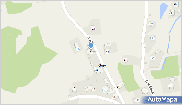 Wrząsowice, Jasna, 23, mapa Wrząsowice