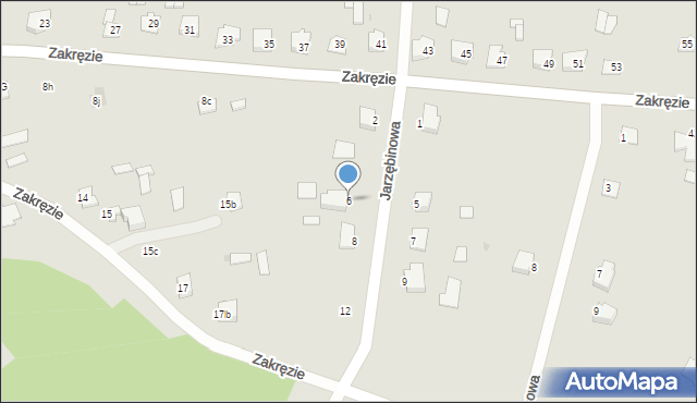 Wyszków, Jarzębinowa, 6, mapa Wyszków