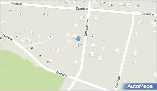 Wyszków, Jarzębinowa, 8, mapa Wyszków