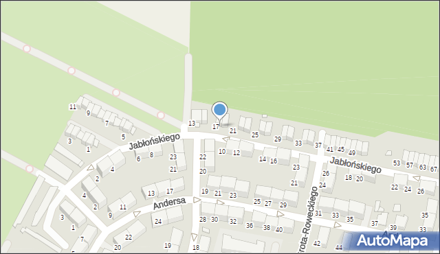 Zabrze, Jabłońskiego Tadeusza, 19, mapa Zabrza