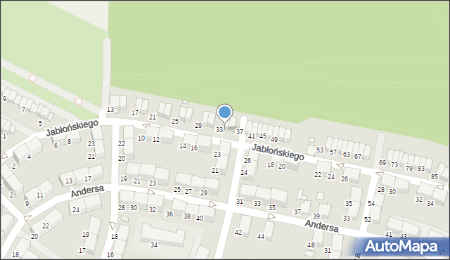Zabrze, Jabłońskiego Tadeusza, 35, mapa Zabrza