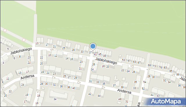 Zabrze, Jabłońskiego Tadeusza, 39, mapa Zabrza