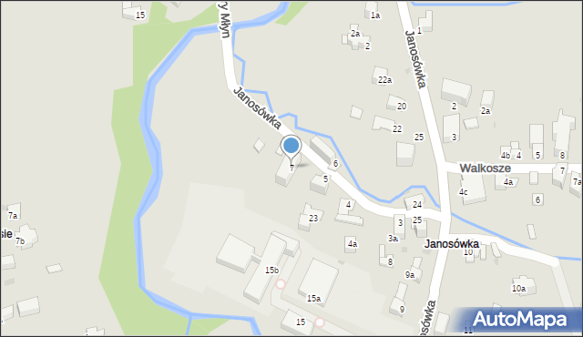 Zakopane, Janosówka, 7, mapa Zakopanego