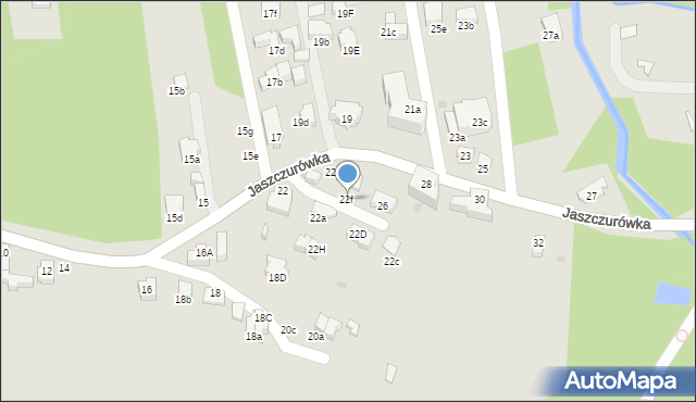 Zakopane, Jaszczurówka, 22f, mapa Zakopanego