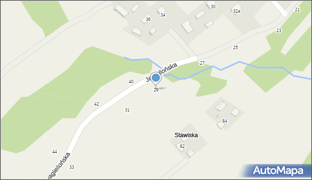 Zalasowa, Jagiellońska, 29, mapa Zalasowa