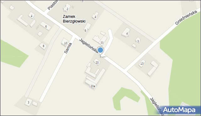 Zamek Bierzgłowski, Jagiellońska, 20a, mapa Zamek Bierzgłowski