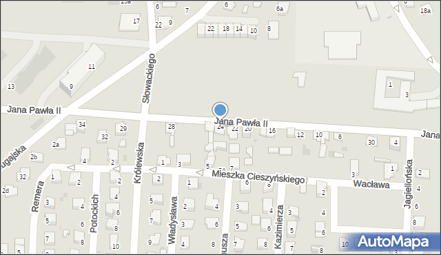 Zator, Jana Pawła II, 24, mapa Zator