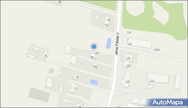 Zatory, Jana Pawła II, 87, mapa Zatory