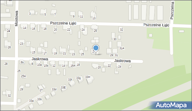 Zawiercie, Jaskrowa, 27a, mapa Zawiercie