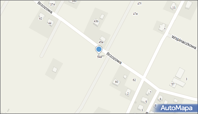 Zawonia, Jaśminowa, 54a, mapa Zawonia