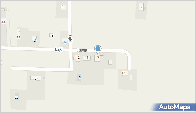 Zbiczno, Jasna, 6, mapa Zbiczno