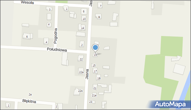 Zbuczyn, Jasna, 13, mapa Zbuczyn