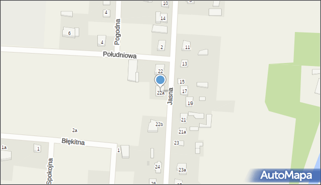 Zbuczyn, Jasna, 22a, mapa Zbuczyn