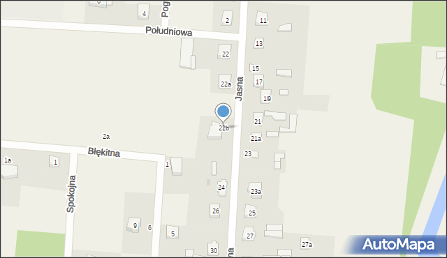 Zbuczyn, Jasna, 22b, mapa Zbuczyn