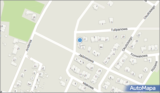 Zgorzelec, Jaśminowa, 1, mapa Zgorzelec